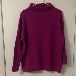 Chelsea & Theodore Fuchsia Turtleneck Sweater